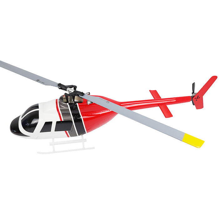 FLY WING Bell 206 V2 Class 470 - 6CH Brushless Motor GPS RC Helicopter with Altitude Hold & H1 Flight Controller - Ideal for Scale Enthusiasts and PNP Ready