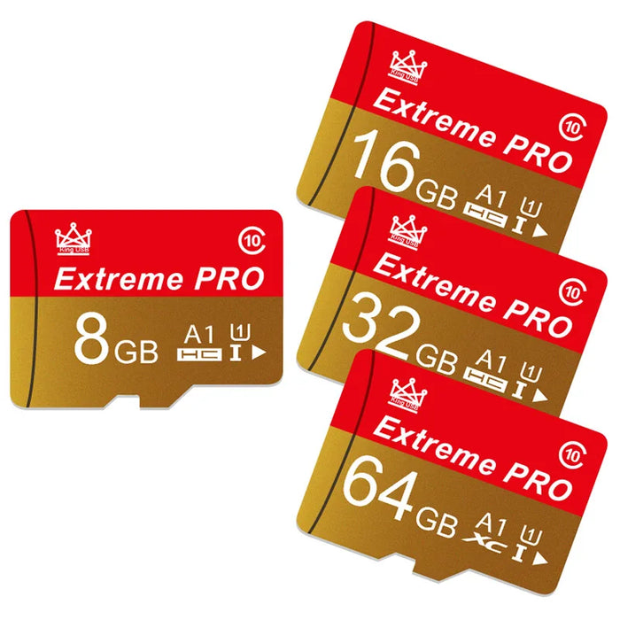 Extreme Pro - High-Speed Mini SD Card with V10 TF Card - Sizes up to 256GB - Ideal Flash Card for Phone, Camera, Drone Usage